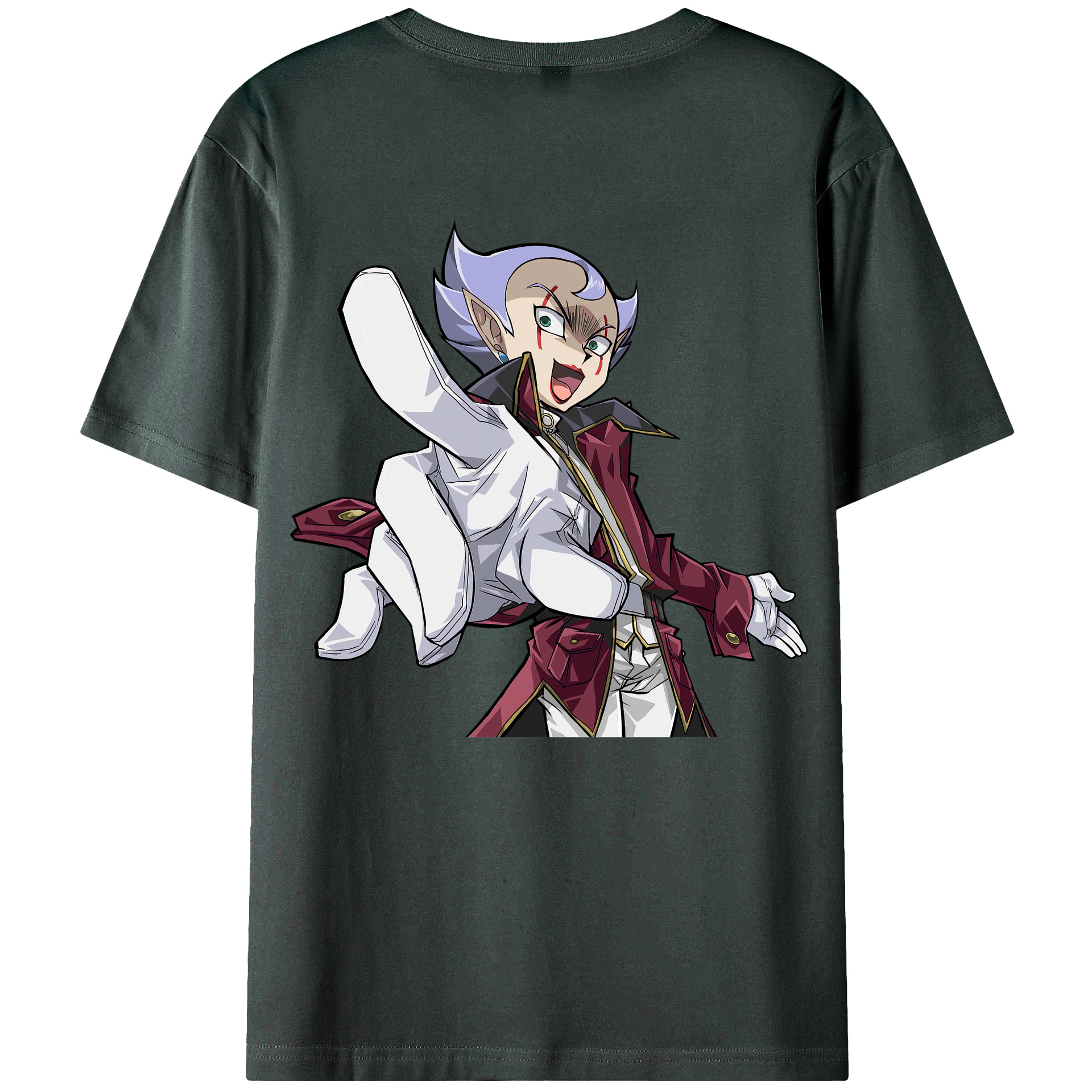 （画像用） 遊☆戯☆王 Yu-Gi-Oh! 綿100％ メンズ半袖Tシャツ（バックプリント） 通気性